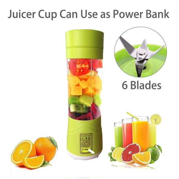 ZEYOV Portable USB Rechargeable Blender – 6-Blade Personal Juicer