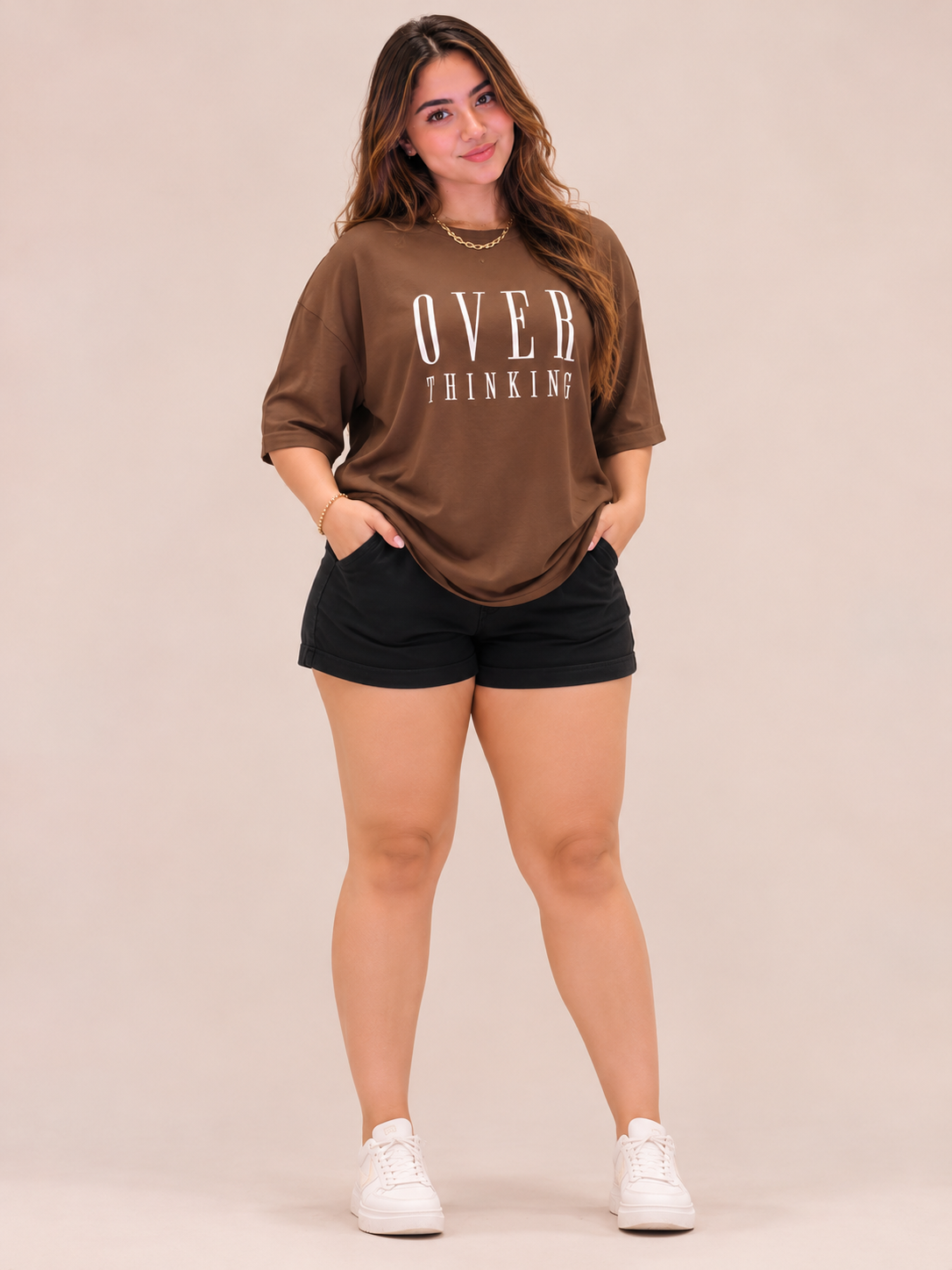 Women's Stylish Printed Oversized Cotton Blend T-Shirt – Casual Half Sleeve Tee